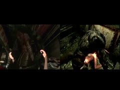 Big monster cock wrecking a petite hentai slut's holes